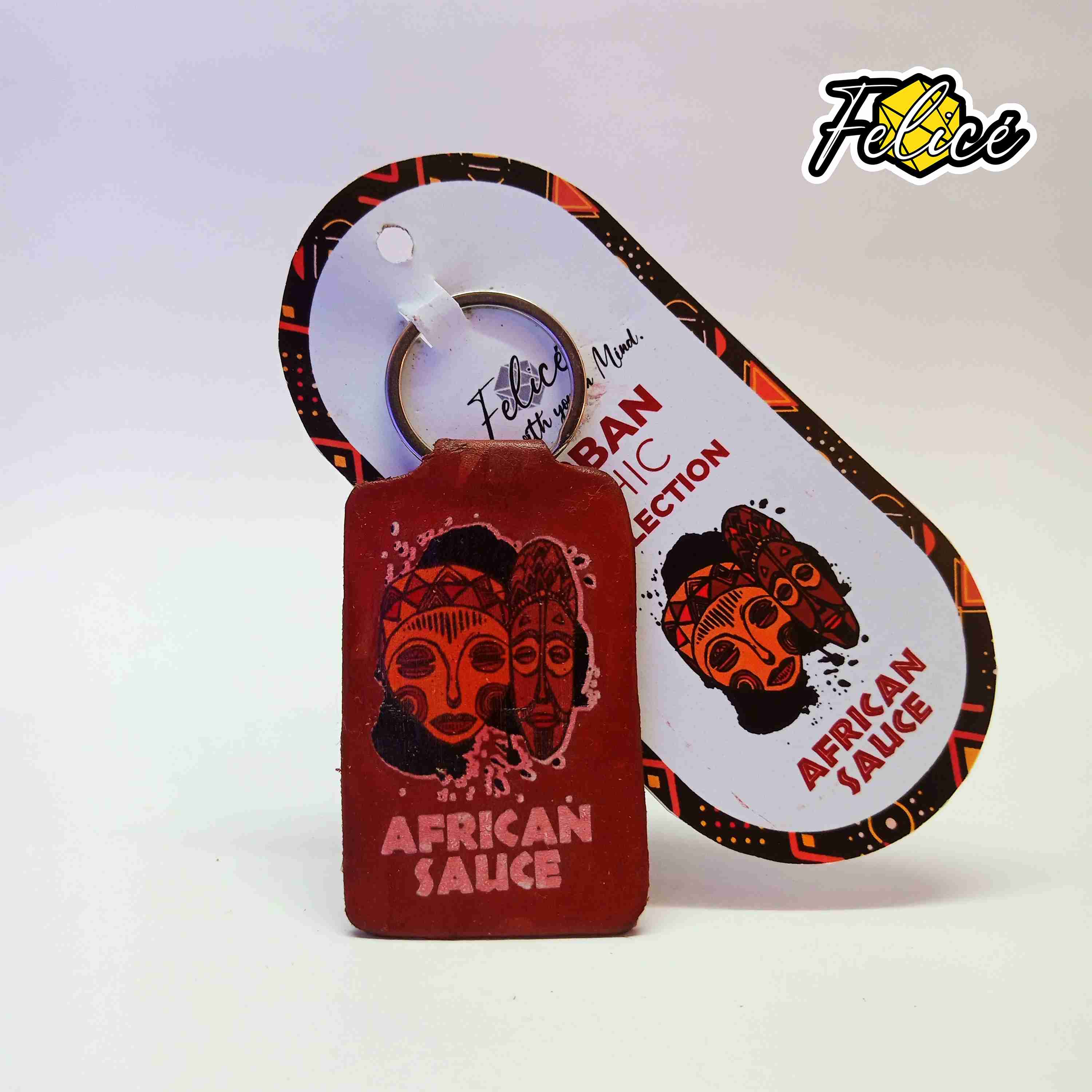 Urban Chic Leather Key Tag