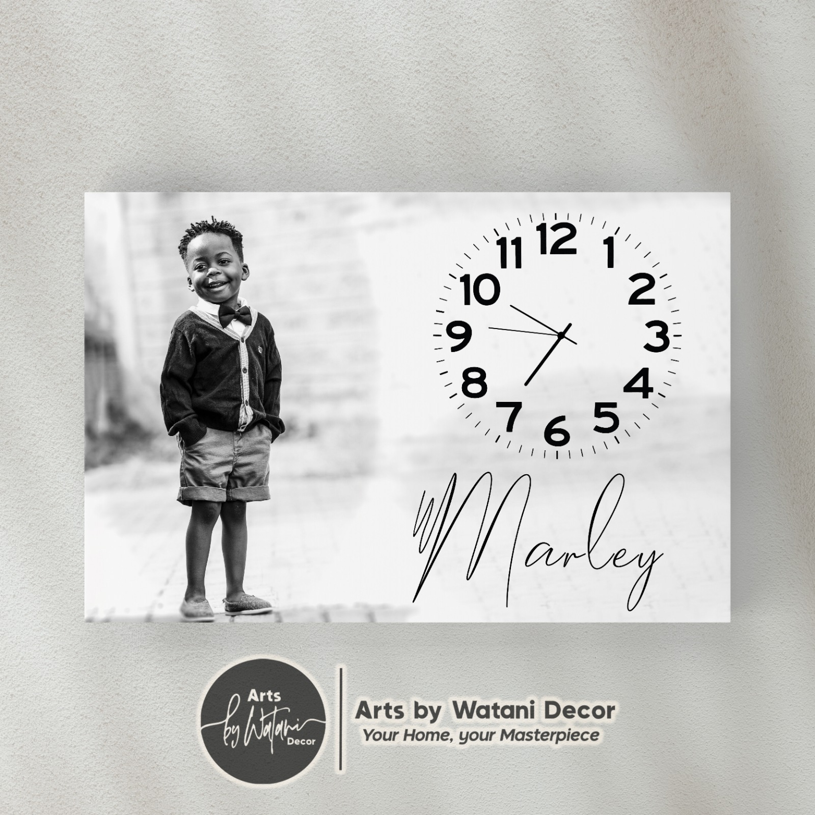 Portrait Themed Mounted Wall Clocks