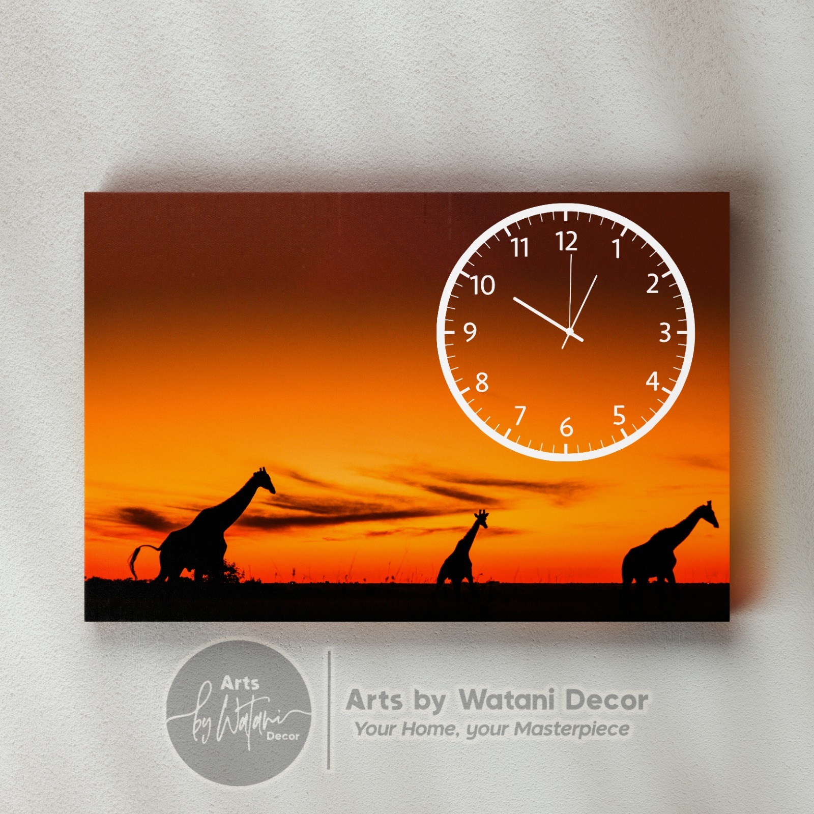 Landscape-Theme Personalized Wall Clocks
